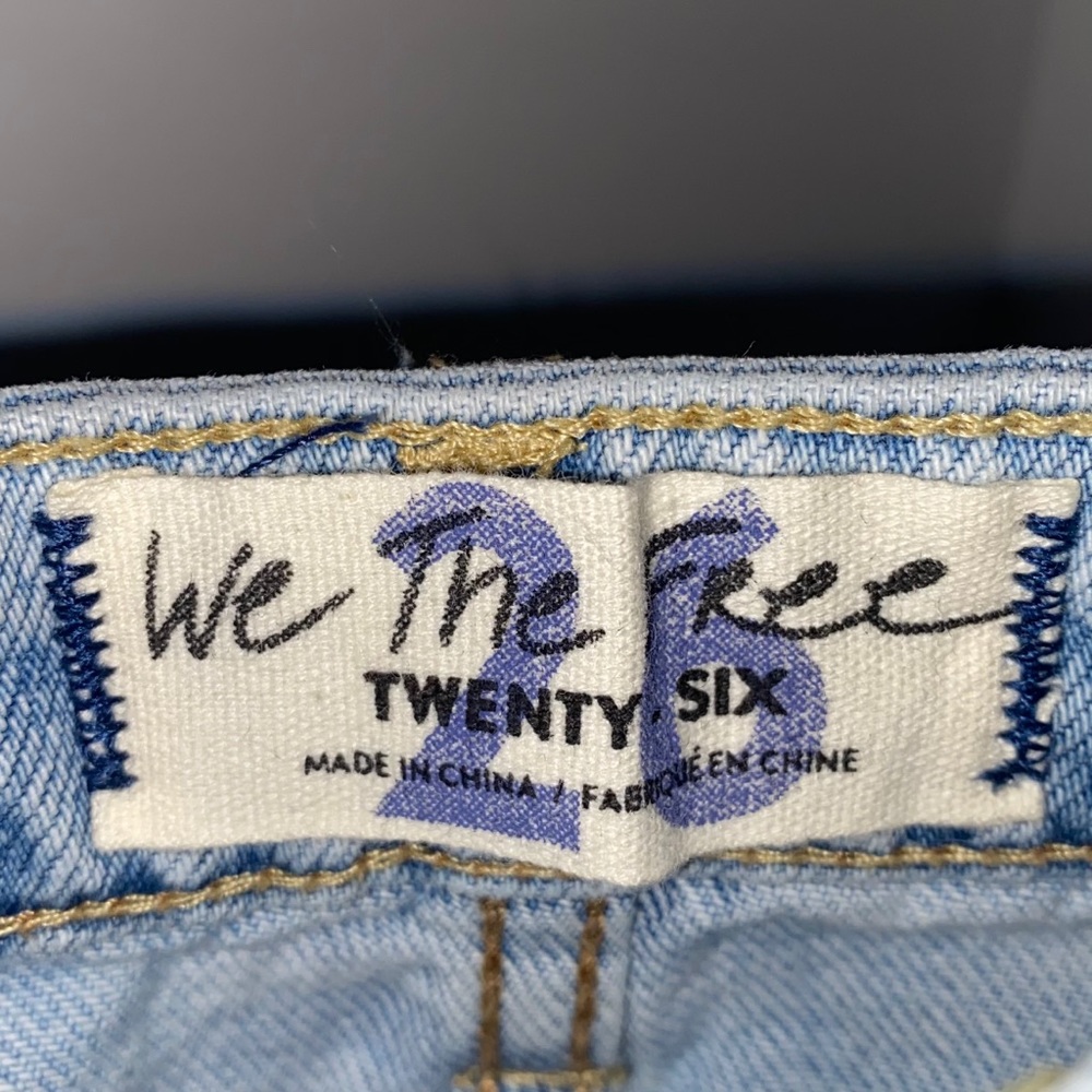 ✨NWT✨ Free People Ripped Denim Mini Skirt - Picture 5 of 5